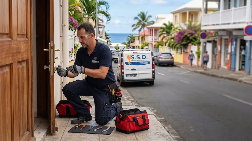 Serrurier Serrure Prestige en intervention à La Réunion — ouverture de porte