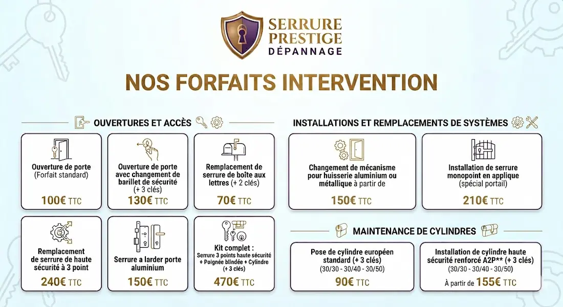 Forfaits intervention...